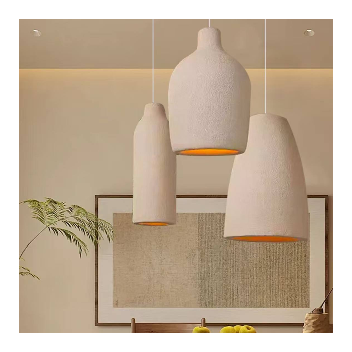 Sandstone Vessel Pendant Light